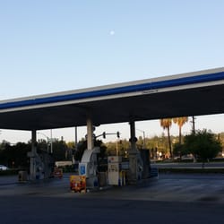 ampm - The gas pumps.