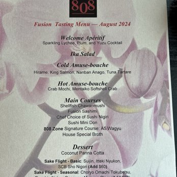 808 Zone - Menu - Asian Fusion Near Me - Foster City, California