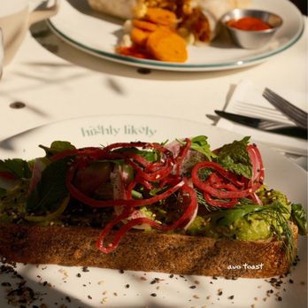 Highly Likely - **Ubiquitous Avocado Toast - Breakfast & Brunch Near Me - Los Angeles, California