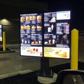 McDonald's - menus on a large screen in a parking lot - Fast Food Near Me - Tonawanda, New York McDonald's - menus on a large screen in a parking lot - Fast Food Near Me - Tonawanda, New York