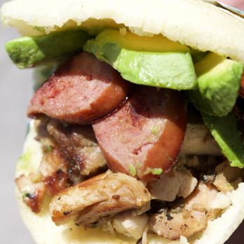 Rika Arepa Express - La Sureña Arepa #2 Grilled Chicken, Avocado, Smoked Sausage - Venezuelan Near Me - Las Vegas, Nevada