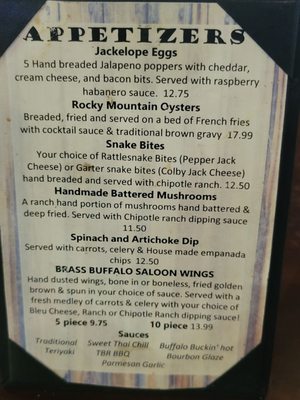 Menu photo 2 Senators Steakhouse Cheyenne, WY Menu photo 2 Senators Steakhouse Cheyenne, WY