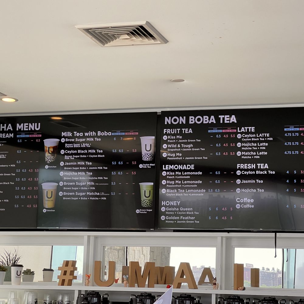 ÜMACHA - Menu as of May 2023 - Bubble Tea Near Me - Edgewater, New Jersey ÜMACHA - Menu as of May 2023 - Bubble Tea Near Me - Edgewater, New Jersey