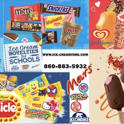 Cream Time - Our trucks are stocked with the ice creams above. We are not limited to this items list.