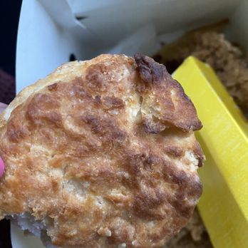 Bojangle's Famous Chicken 'n Biscuits - Broke of a chunk of this what appeared to be a 5 day old biscuit - American Near Me - Clinton, Tennessee Bojangle's Famous Chicken 'n Biscuits - Broke of a chunk of this what appeared to be a 5 day old biscuit - American Near Me - Clinton, Tennessee