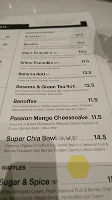 Menu photo 3 Honey Badger Dessert Cafe Battery Point, TAS Menu photo 3 Honey Badger Dessert Cafe Battery Point, TAS
