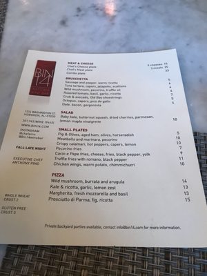 Menu photo 3 Bin 14 Hoboken, NJ Menu photo 3 Bin 14 Hoboken, NJ