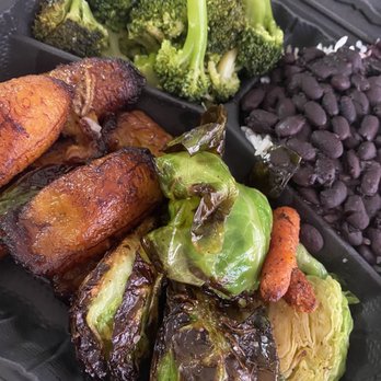 Sardi's Pollo A La Brasa - White Rice and Black Beans Broccoli and garlic Plantain Brussels Sprouts and Carrots - Peruvian Near Me - Glen Burnie, Maryland Sardi's Pollo A La Brasa - White Rice and Black Beans Broccoli and garlic Plantain Brussels Sprouts and Carrots - Peruvian Near Me - Glen Burnie, Maryland