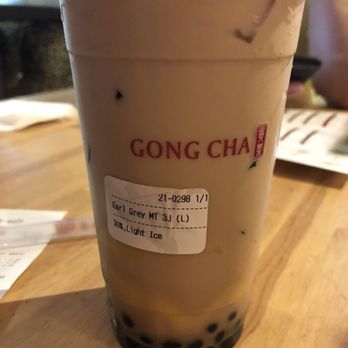 Gong Cha - Earl Grey Milk Tea with 3J's - Bubble Tea Near Me - Houston, Texas Gong Cha - Earl Grey Milk Tea with 3J's - Bubble Tea Near Me - Houston, Texas