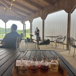 Janemark Winery & Vineyard - Wine flight, live music on the patio