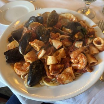 Steve's Piccola Bussola - Linguine with Seafood Diavolo - Italian Near Me - Hauppauge, New York