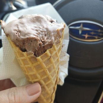 Jojo's Gyro - Chocolate ice cream on a waffle cone - Food Trucks Near Me - Portland, Oregon