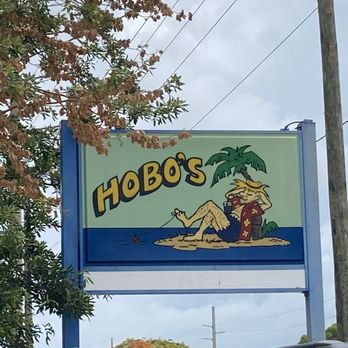 Hobo's Cafe - Hobo's Sign - New American Near Me - Key Largo, Florida