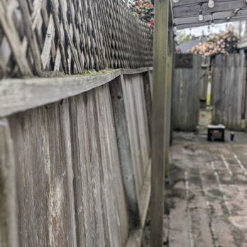 Maven Labor Services - Fence falling into the neighbors yard - Handyman Near Me Maven Labor Services - Fence falling into the neighbors yard - Handyman Near Me