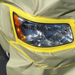 Papa J's Paint and Body - passenger side headlight restore (after)