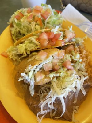 Photo of Delicious Mexican Eatery - El Paso, TX, US. Combo #4. Light and Airy, very filling and absolutely delicious like their name implies