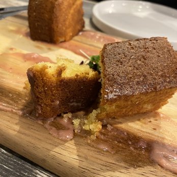Sweet T's Southern Eatery - Corn Bread with strawberry butter - Soul Food Near Me - Montclair, New Jersey Sweet T's Southern Eatery - Corn Bread with strawberry butter - Soul Food Near Me - Montclair, New Jersey