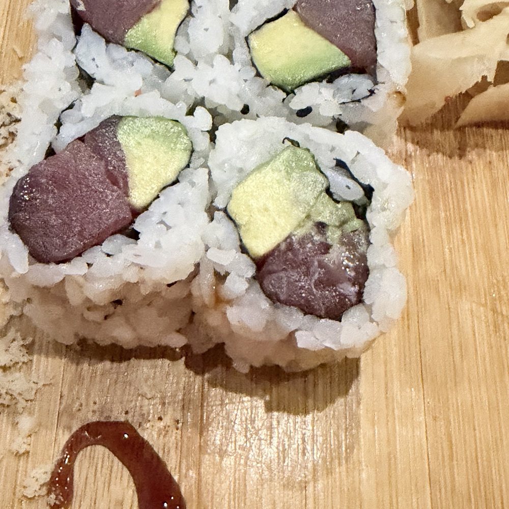 Closer look on color of tuna