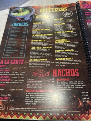 Menu photo 1 Hacienda Bar & Grill McDonough, GA Menu photo 1 Hacienda Bar & Grill McDonough, GA