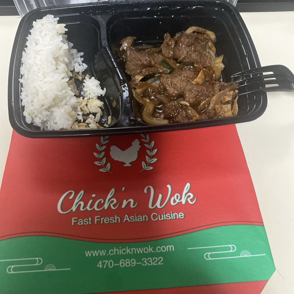 Mostly eaten Mongolian beef