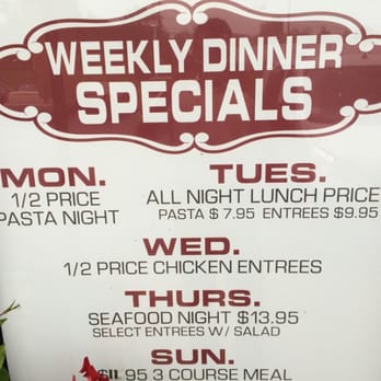 Trattoria Uno - Specials! - Italian Near Me - Branchburg, New Jersey