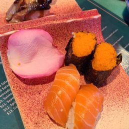 Salmon Masago and ungainly sushi