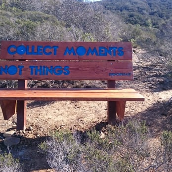 La Jolla Heights Open Space - Nice bench at the top with a good motto. - Hiking Near Me - San Diego, California La Jolla Heights Open Space - Nice bench at the top with a good motto. - Hiking Near Me - San Diego, California