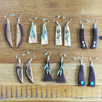 Aloha Handyman - Custom made earrings see poppyandfern_woodworking on Instagram for more of my work - Handyman Near Me Aloha Handyman - Custom made earrings see poppyandfern_woodworking on Instagram for more of my work - Handyman Near Me