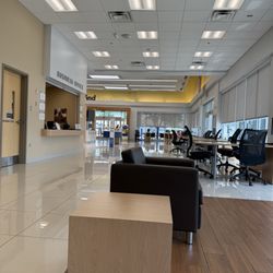 CarMax - Waiting area and customer service window.
