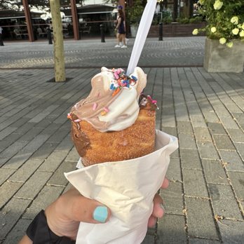 Lumier’s Chimney Cake - twist ice cream with sprinkles in chimney cake - Ice Cream & Frozen Yogurt Near Me - Washington, DC, District of Columbia