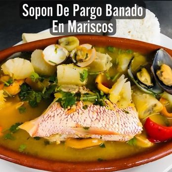 Mi Tierra Restaurant - Sopon De Pargo Baado en Mariscos - Latin American Near Me - Miami, Florida Mi Tierra Restaurant - Sopon De Pargo Baado en Mariscos - Latin American Near Me - Miami, Florida