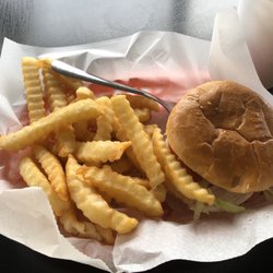 Wilson's Snack Bar - Enjoying this excellent chili burger at Wilson's with the great people of Clinton, SC.
