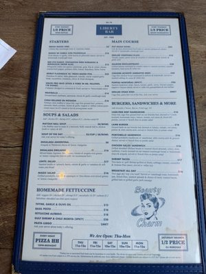 Menu photo 2 Liberty Bar San Antonio, TX