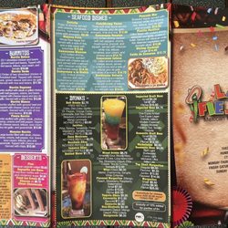 La Fiesta Mexican Restaurant - Menu Page 1