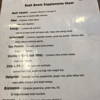 Rush Bowls - Add ins - Juice Bars & Smoothies Near Me - Tucson, Arizona