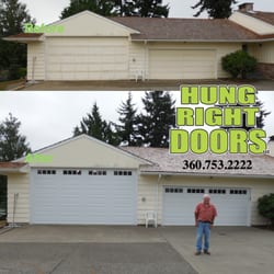Hung Right Doors - Hung Right Doors Aberdeen just installed an beautiful new garage door in Hoquiam Washington.