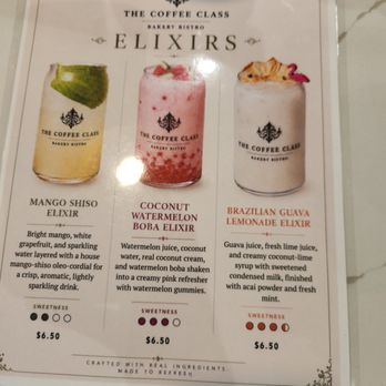 The Coffee Class - Elixir menu - Coffee & Tea Near Me - Las Vegas, Nevada The Coffee Class - Elixir menu - Coffee & Tea Near Me - Las Vegas, Nevada