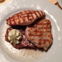 Gaststätte Landhaus - Grillteller mit Rinder-, Schweine- und Putensteak (extrem saftig)