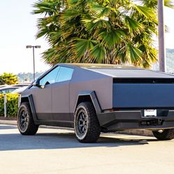 Vega Wraps - Tesla Cybertruck with Matte black wrap