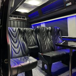Atl Gwinnett Limousine - The inside of the limo van.