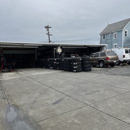 Getting my tire plugged. They always take care of me here. Getting my tire plugged. They always take care of me here.