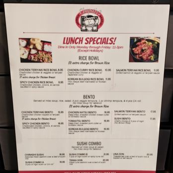 Chopstix 2 - Lunch specials sign - Sushi Bars Near Me - San Diego, California Chopstix 2 - Lunch specials sign - Sushi Bars Near Me - San Diego, California