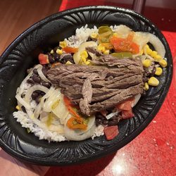 Churrasco tropichop. You ask for LARGE and get the same Churrasco but LARGE rice and beans! Ridiculous!!!