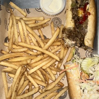 Bulldog’s Cheesesteaks - Slugger & Nashville Sub + Salt N Vinegar Fries - Cheesesteaks Near Me - Dearborn, Michigan Bulldog’s Cheesesteaks - Slugger & Nashville Sub + Salt N Vinegar Fries - Cheesesteaks Near Me - Dearborn, Michigan