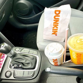 Dunkin' - Step into a modern car (c. 2023) and enjoy some dunkin'! - Donuts Near Me - New London, New Hampshire