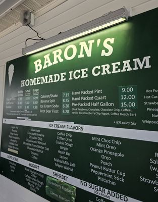 Baron's Homemade Ice Cream by null