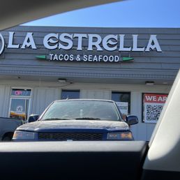 Exterior outside entrance of Taqueria La Estrella - Exterior - Manteca, California Exterior outside entrance of Taqueria La Estrella - Exterior - Manteca, California