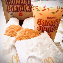 McDonald's - #7 Sausage, egg and cheese burrito combo plus a couple of hash-browns and a medium orange juice