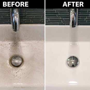 Maid2Clean - **Before & after sink deep cleaning. Removing hard water buildup and residue to bring back that clean, polished shine. ** - Home Cleaning Near Me Maid2Clean - **Before & after sink deep cleaning. Removing hard water buildup and residue to bring back that clean, polished shine. ** - Home Cleaning Near Me