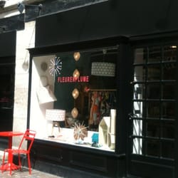Fleurenplume - Vitrine de l'ancienne boutique rue du Change